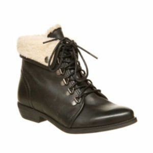 Womens Office Nice One Black Boot Leather
